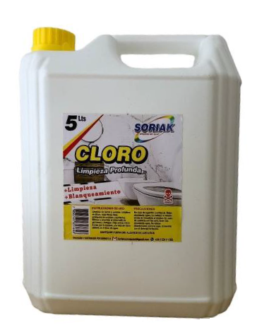 Cloro Desinfectante 5L Soriak