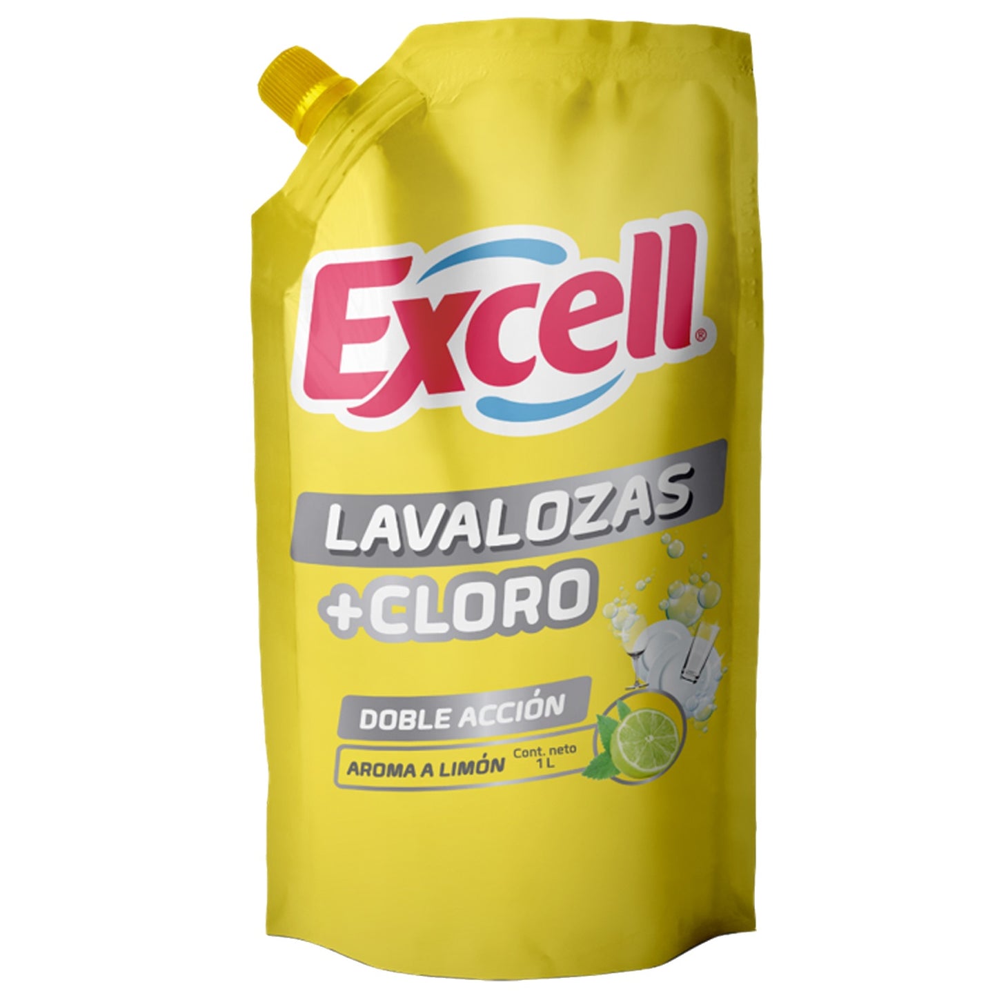 Lavalozas con Cloro Excell Doypack 1 litro