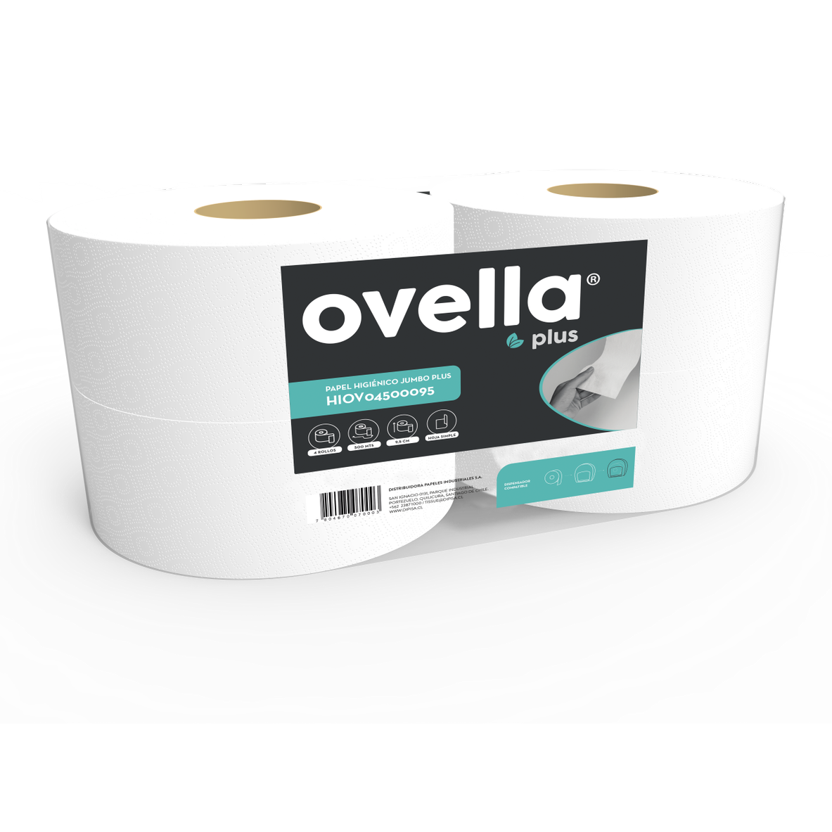 Papel Higienico Ovella Plus 4X500Mts HS