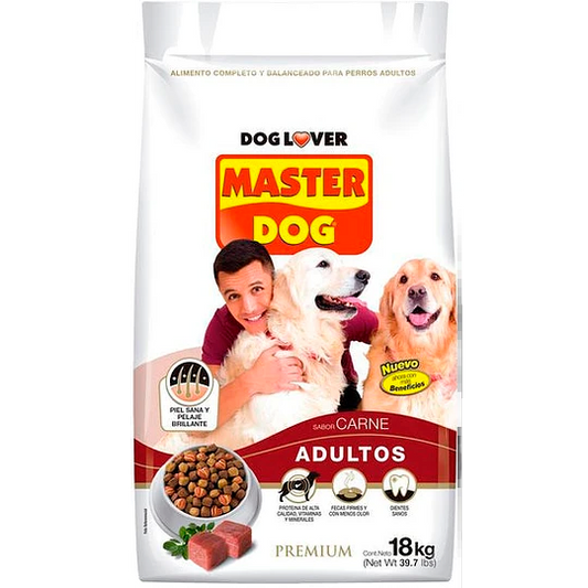 Master Dog Adulto Sabor Carne 18 Kg