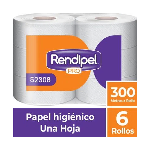 Papel Higiénico Rendipel Pro 6x300 mts HS