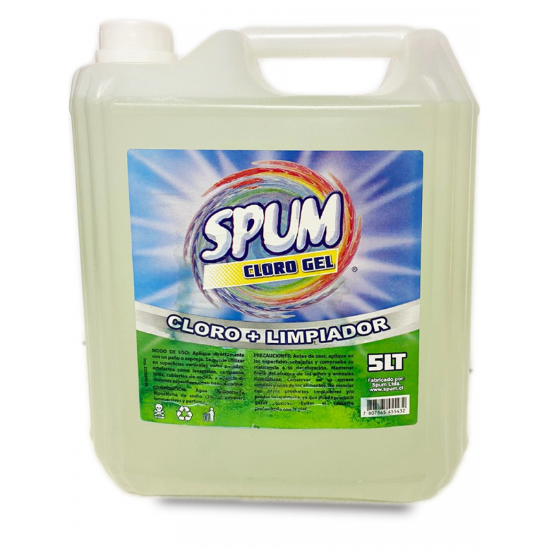 Cloro Gel Desinfectante 5 litros SPUM