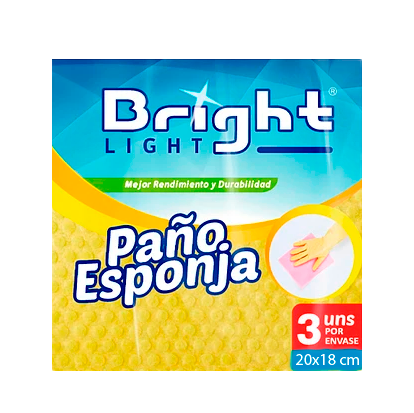 Paño Esponja Bright Light x 3u